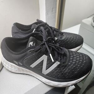 New Balance Black and White Running Shoes